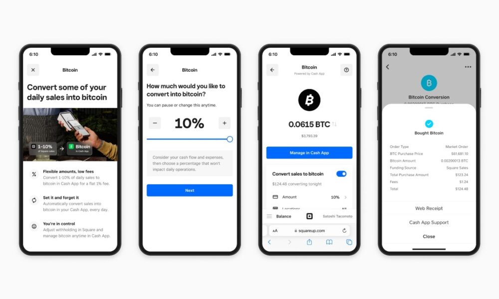 Block allows Square merchants to convert part of their daily sales into bitcoin