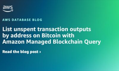 List unspent transaction outputs by address on Bitcoin with Amazon Managed Blockchain Query