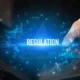 Regulation concept with blockchain