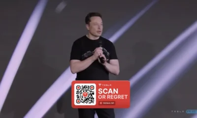 Screenshot of crypto scam Elon Musk deepfake livestream video